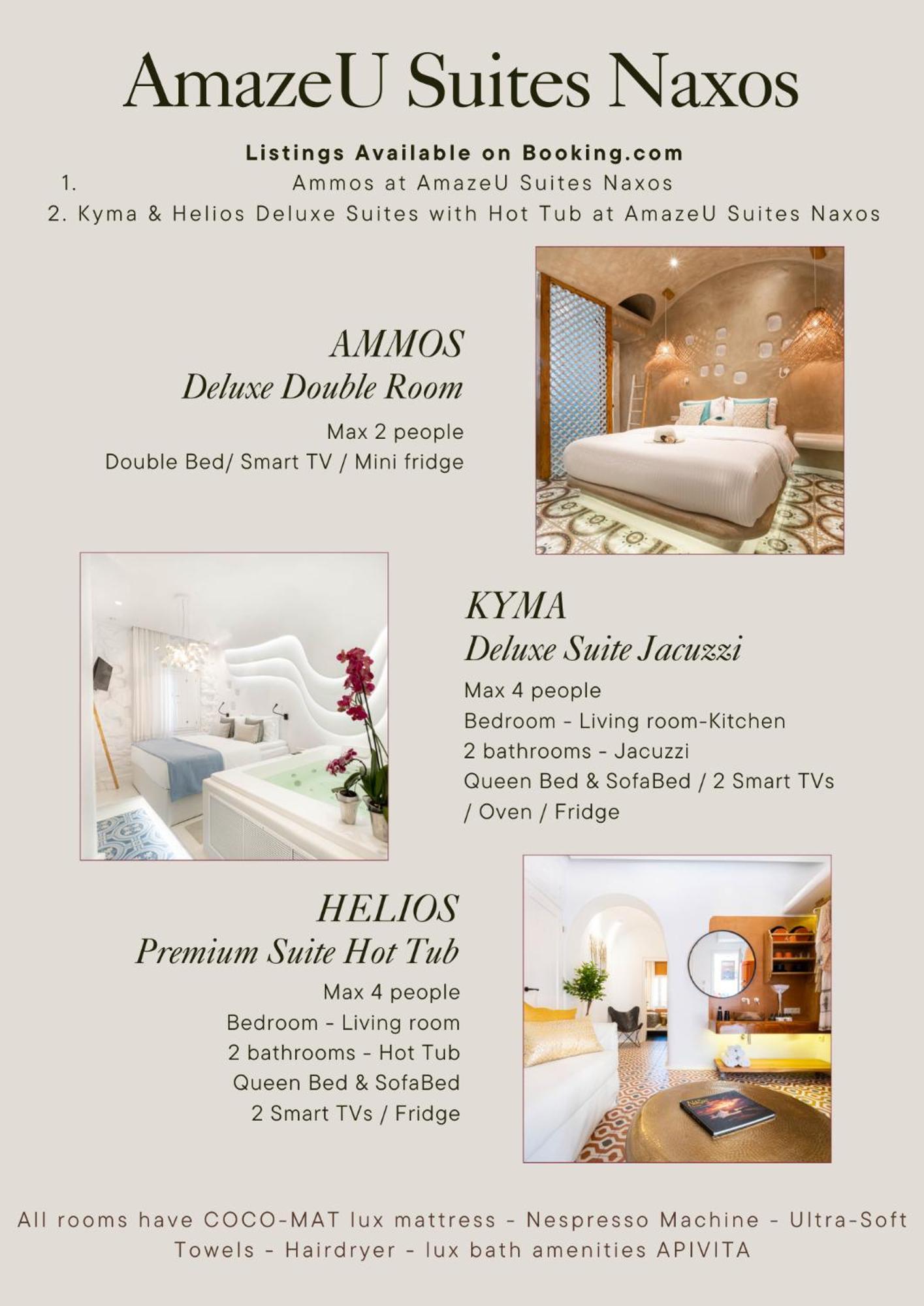 Ammos At Amazeu Suites Naxos Naxos City Εξωτερικό φωτογραφία